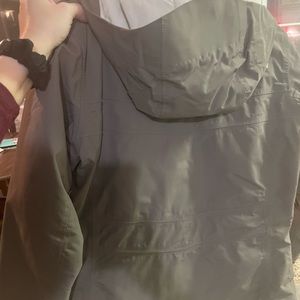 Small Sherpa lined North face jacket with removable hood
